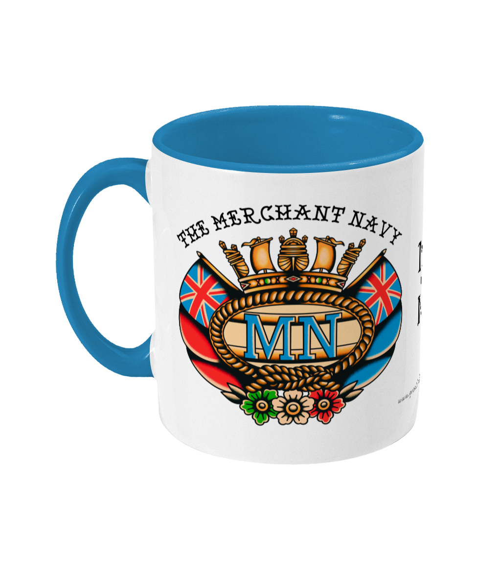 Sailor tattoo mug, British Merchant Navy badge – Great Harbour Gifts