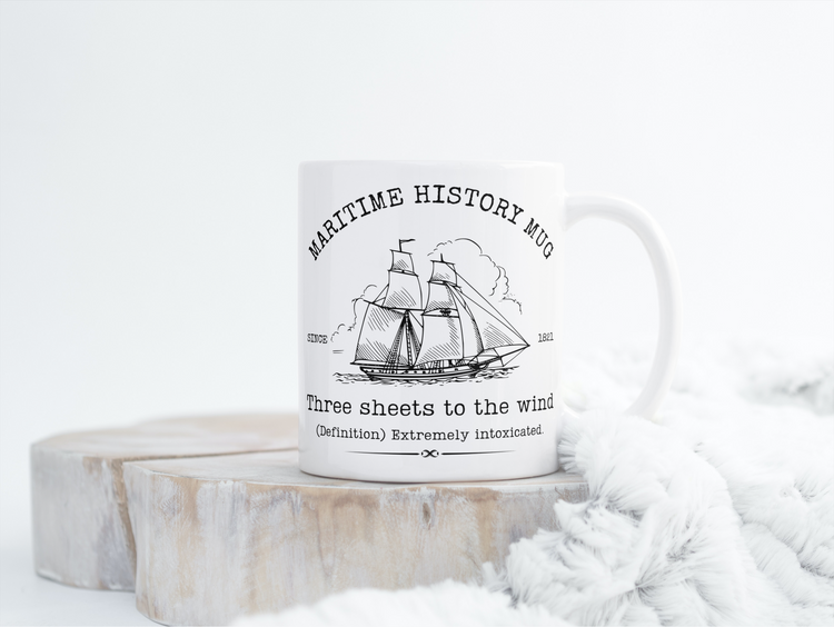 Maritime History Ceramic Mugs.