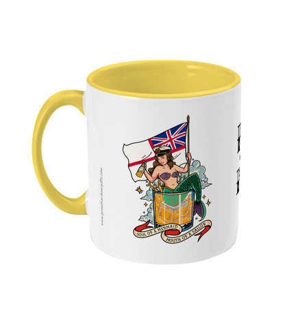 Sailor tattoo mug, Royal Navy (RN) mermaid