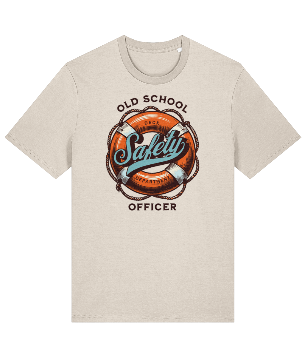 Organic cotton unisex t-shirt (Old-school safety officer)