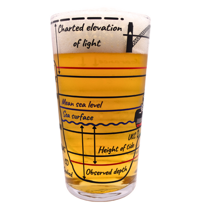 Pint glasses, Tidal height theory.