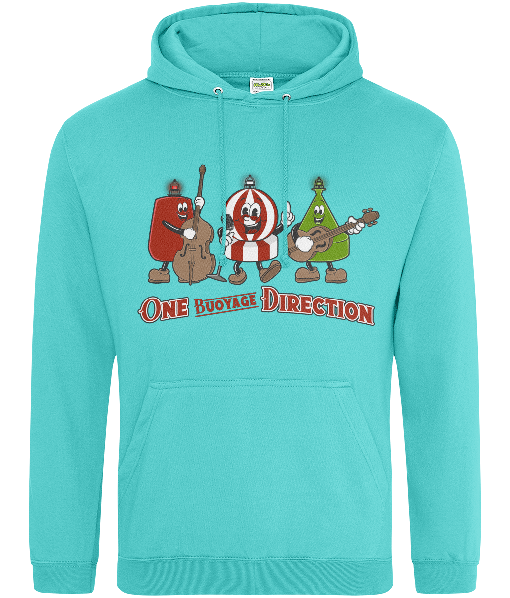 Ring-spun cotton unisex hoodie (One Buoy Direction)