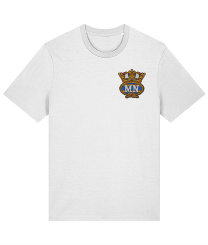 Organic cotton unisex t-shirt (Embroidered British Merchant Navy Badge)