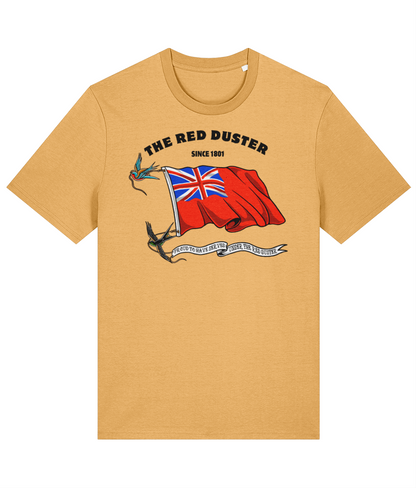 Organic cotton unisex t-shirt (Red duster and swallows)