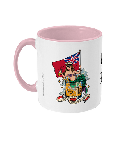 Sailor tattoo mug, Merchant Navy (MN) mermaid