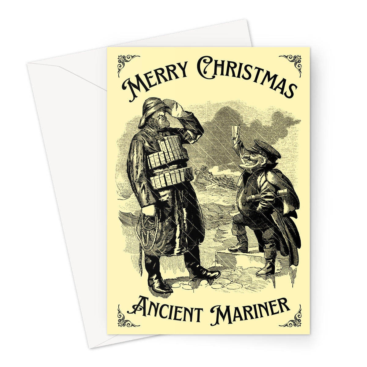 Nautical Christmas card (Ancient Mariner)