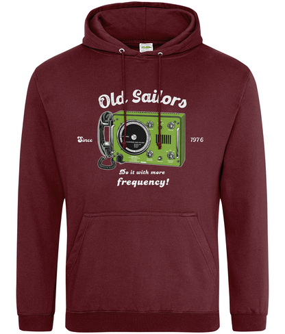 Ring-spun cotton unisex hoodie (Retro Sailor VHF radio)