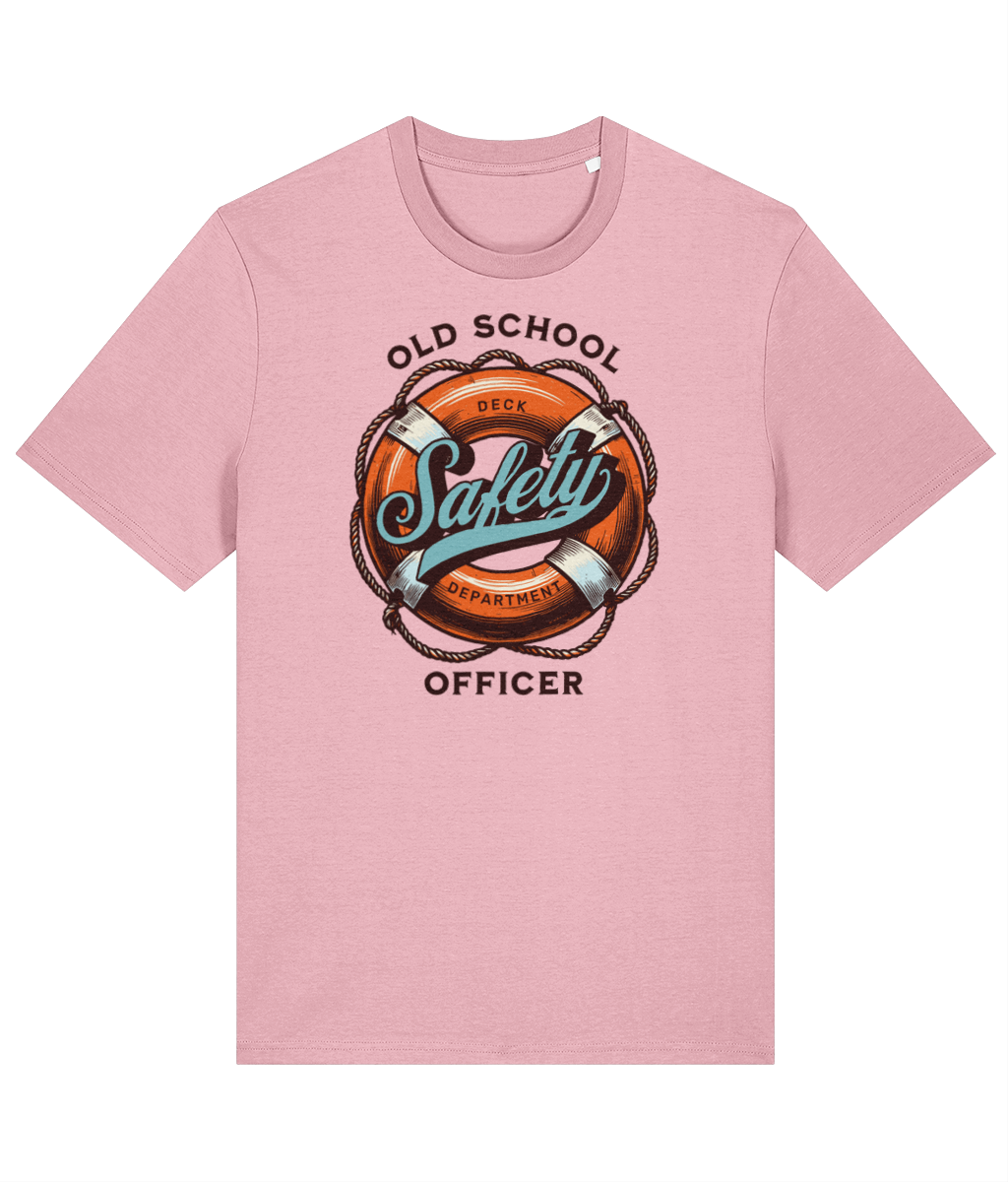 Organic cotton unisex t-shirt (Old-school safety officer)