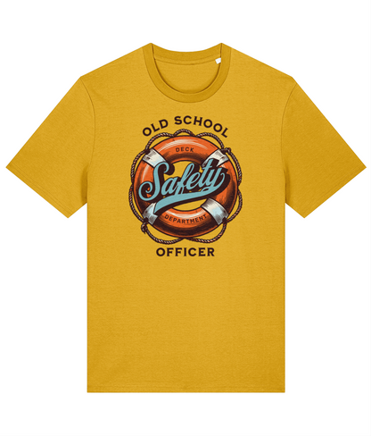 Organic cotton unisex t-shirt (Old-school safety officer)