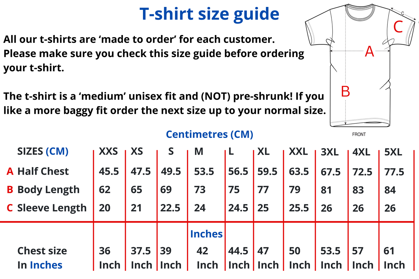 Organic cotton unisex t-shirt (List of lights and fog signals)