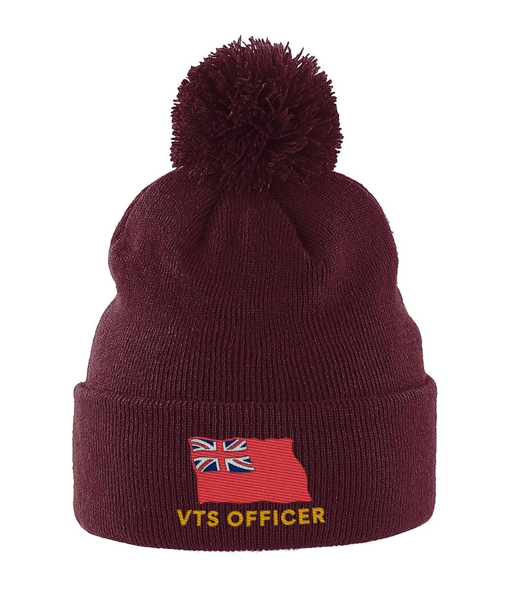 Pom Pom hat (Embroidered VTS Officer and red ensign)