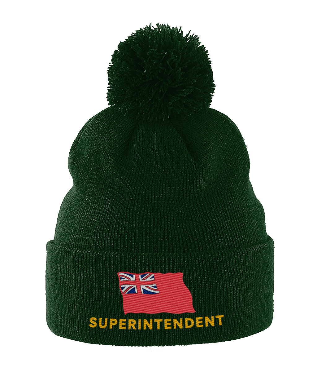 Pom Pom hat (Embroidered Superintendent and red ensign)