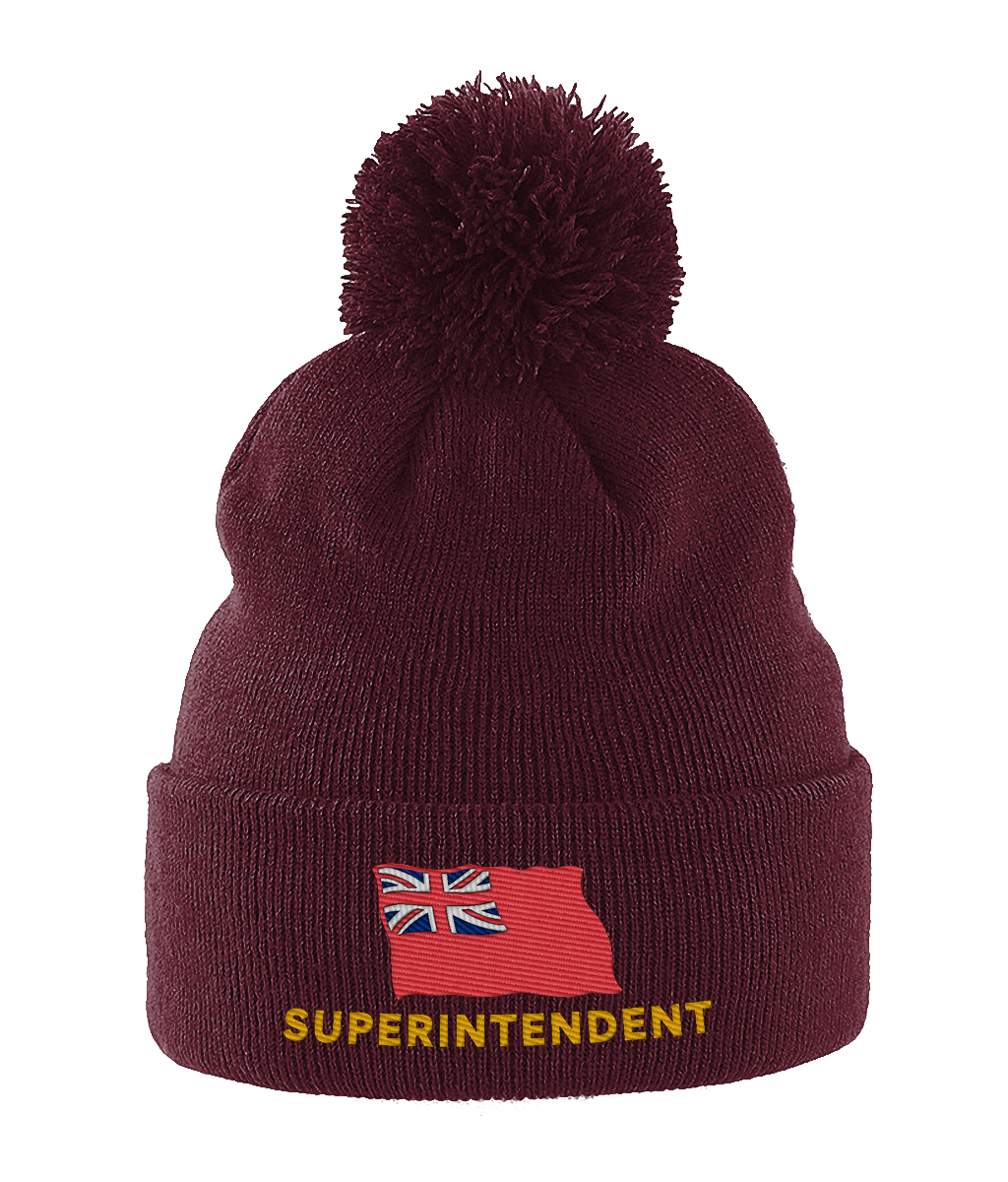 Pom Pom hat (Embroidered Superintendent and red ensign)