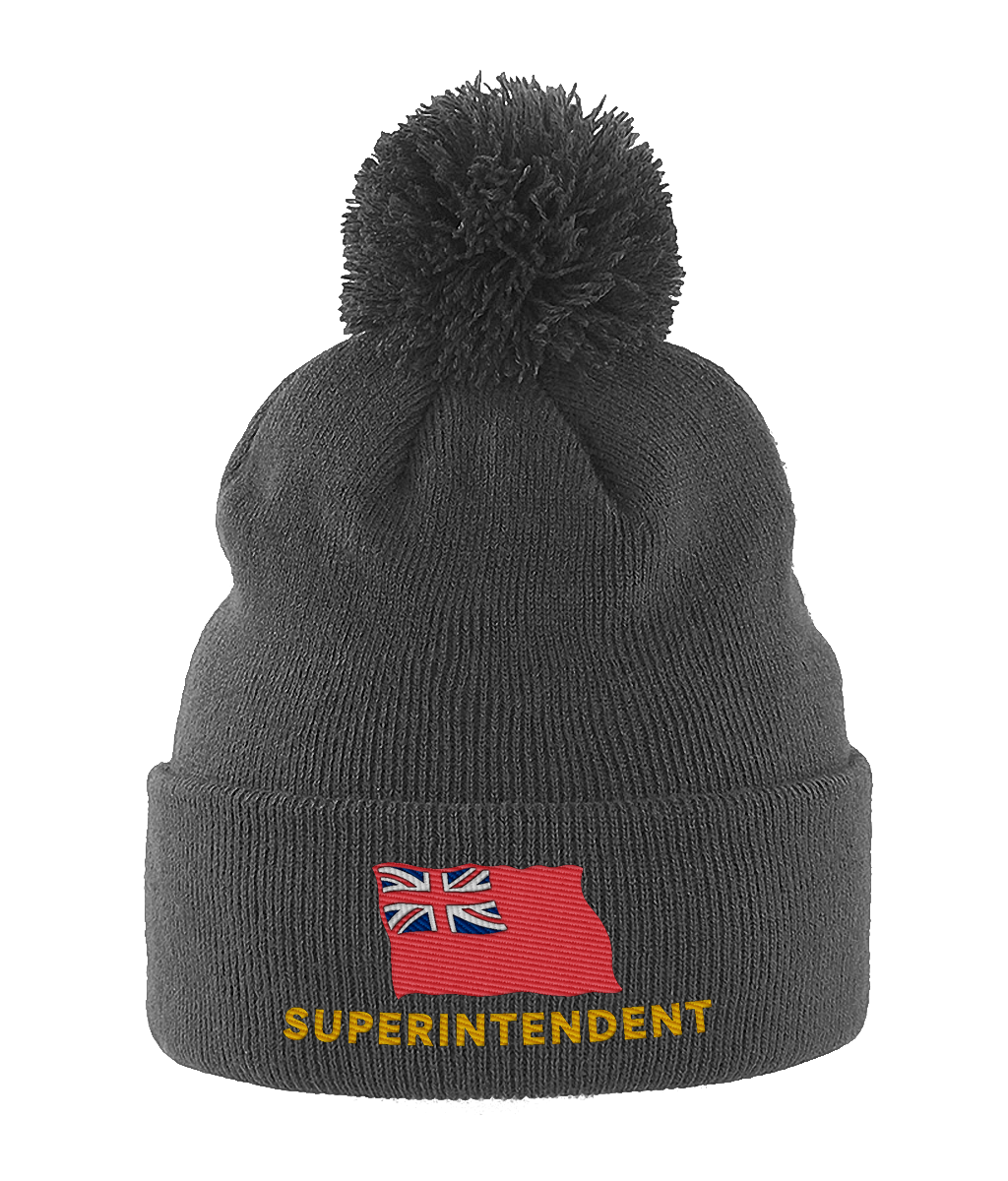 Pom Pom hat (Embroidered Superintendent and red ensign)