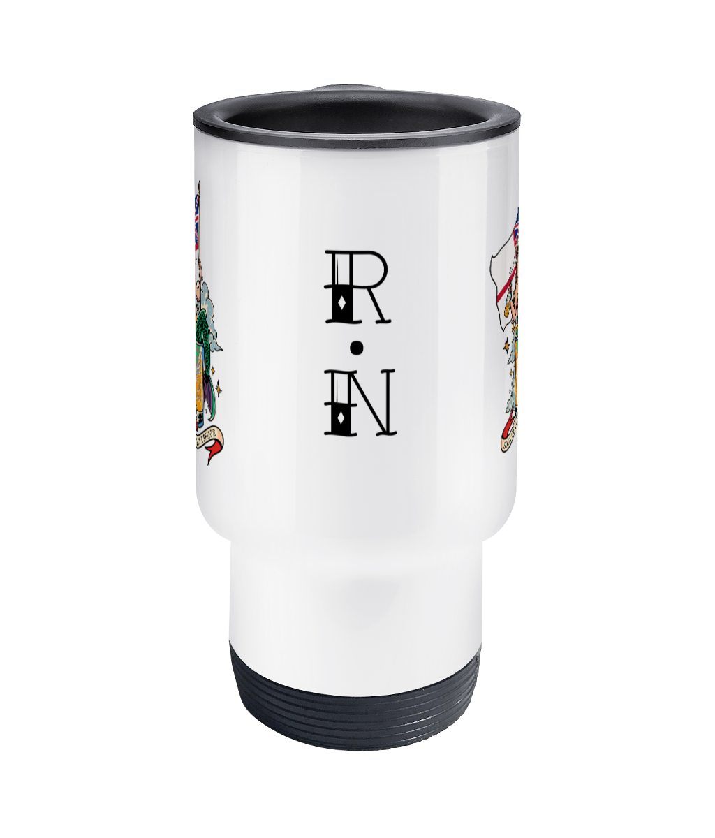 Travel Mug, Royal Navy (Soul of a mermaid, mouth of a sailor)