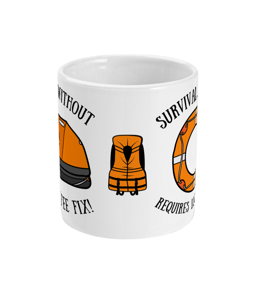 Funny lifesaving apparatus (LSA) nautical mug Great Harbour Gifts