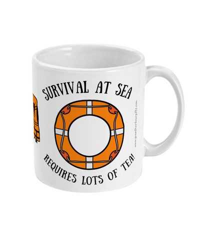 Funny lifesaving apparatus (LSA) nautical mug Great Harbour Gifts