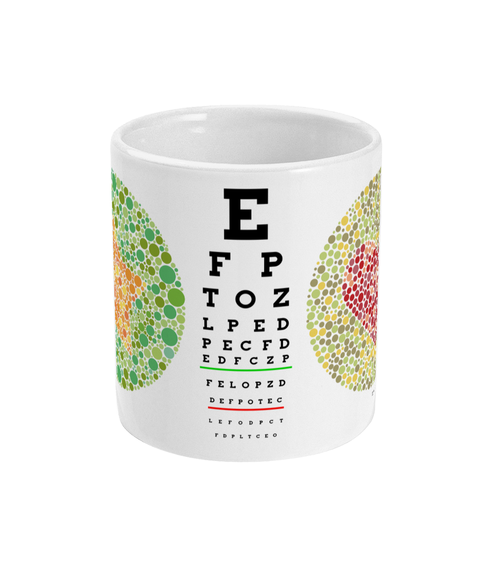 Ishihara ENG1 seafarer medical colour eye test nautical mug Great Harbour Gifts