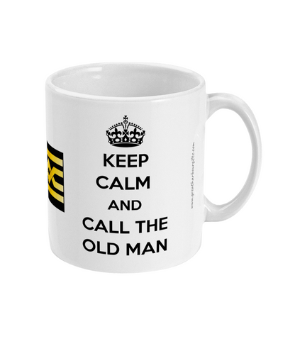 Keep calm and call the old man Merchant Navy mug Great Harbour Gifts