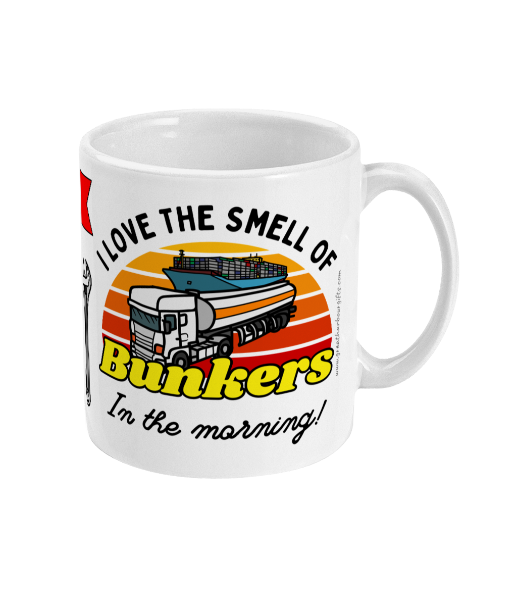 Marine engineer mug (I love the smell of bunkers in the morning!) Great Harbour Gifts