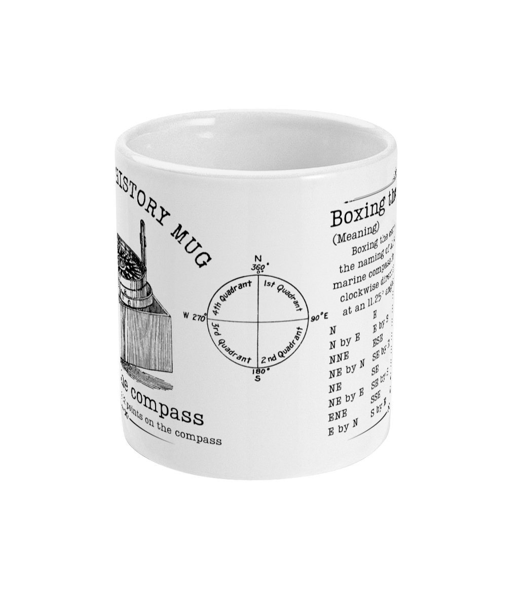 Maritime history mug, Boxing the compass Great Harbour Gifts