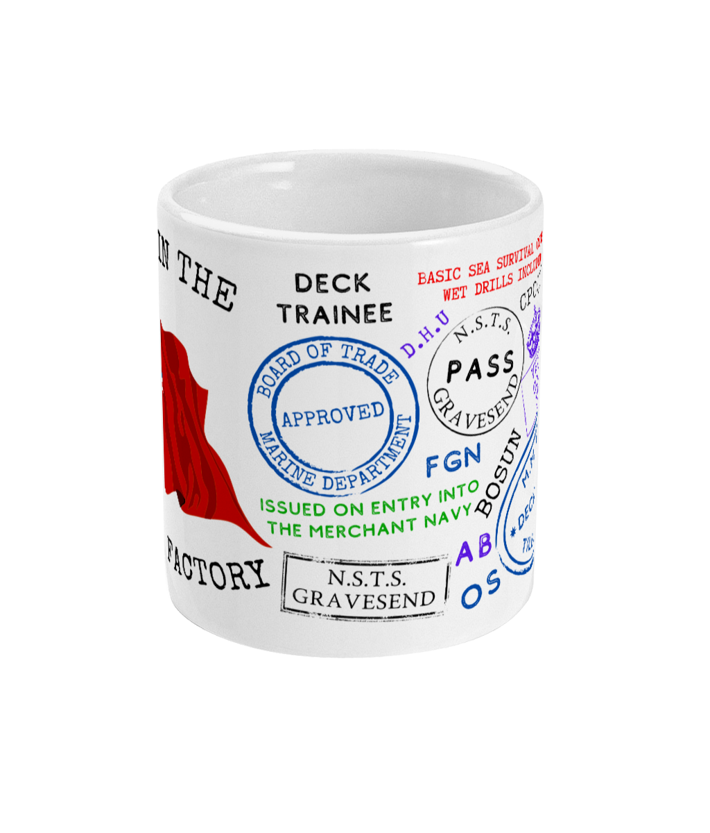 N.S.T.S. Gravesend 'Peanut factory' mug (Deck rating version) Great Harbour Gifts