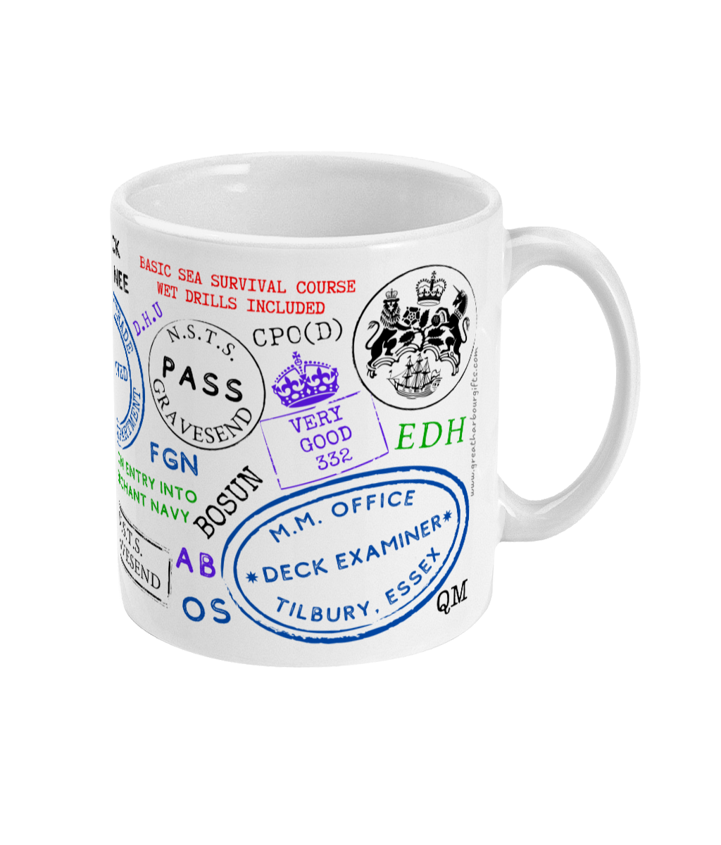 N.S.T.S. Gravesend 'Peanut factory' mug (Deck rating version) Great Harbour Gifts