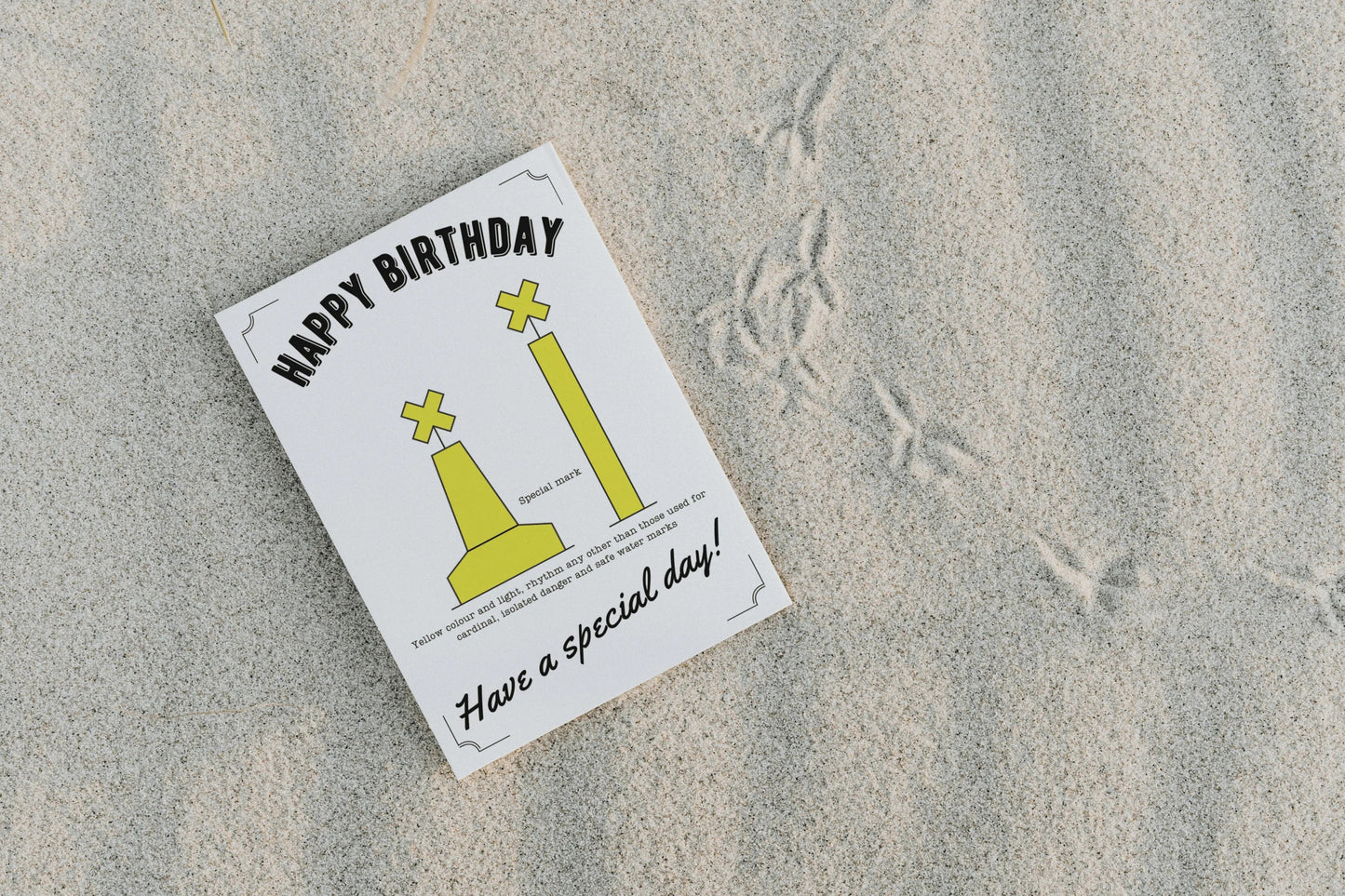 Nautical Birthday card, Special mark buoy. Great Harbour Gifts