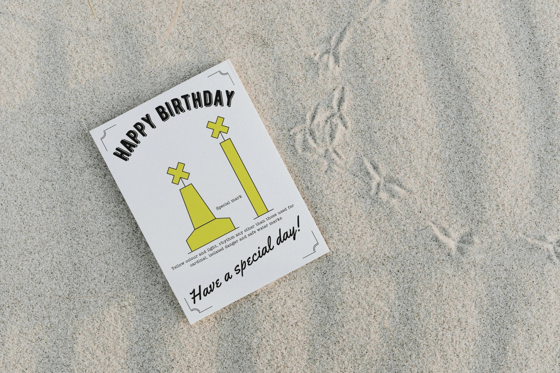 Nautical Birthday card, Special mark buoy. Great Harbour Gifts