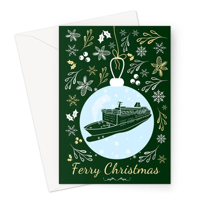 Nautical Christmas card (Ferry Christmas) Great Harbour Gifts