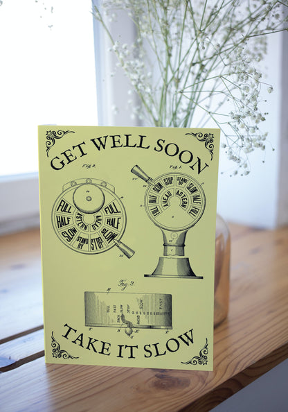 Nautical Get Well Soon Card, Take it Slow Great Harbour Gifts