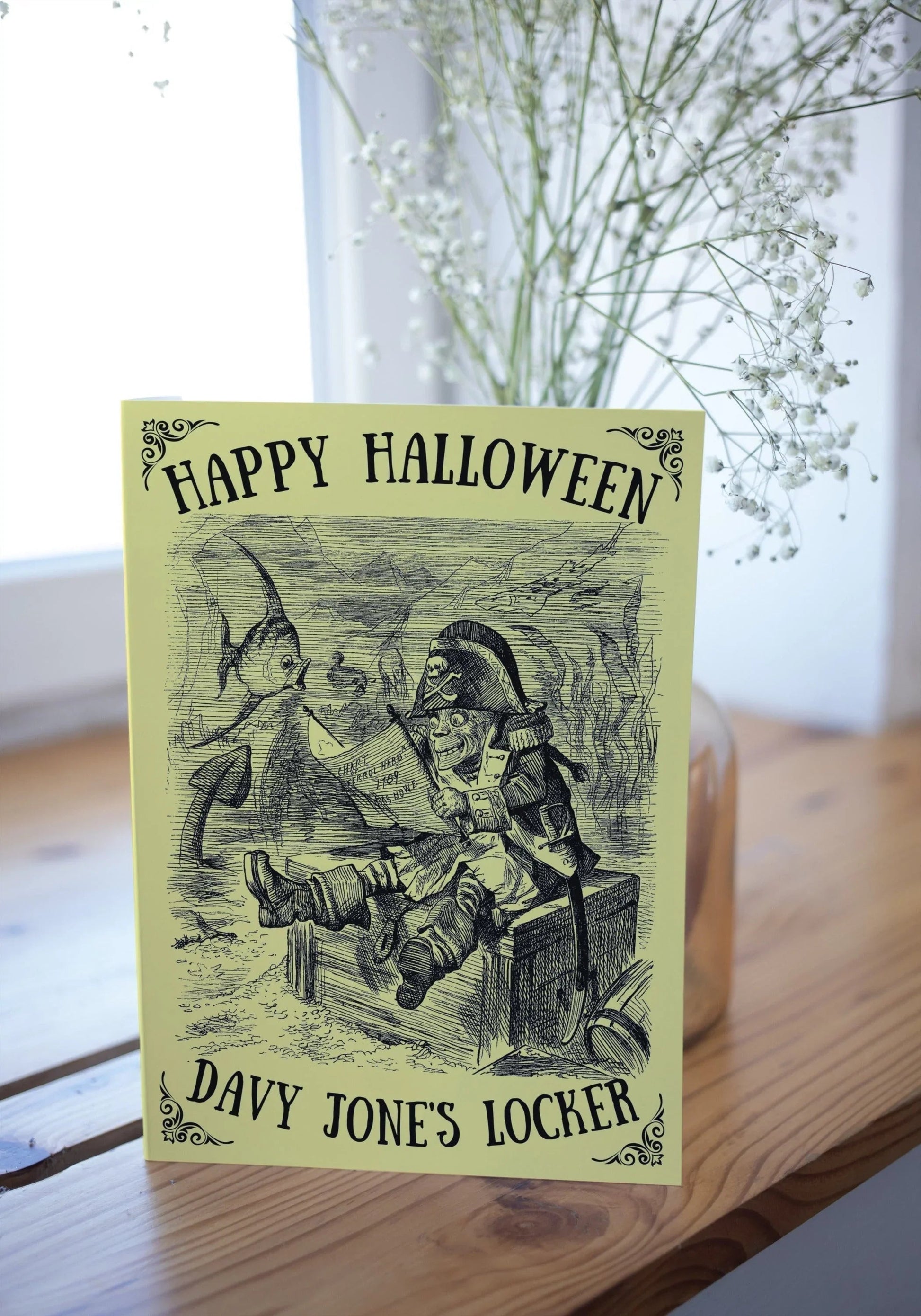 Nautical Halloween Card, Davy Jones Locker Great Harbour Gifts