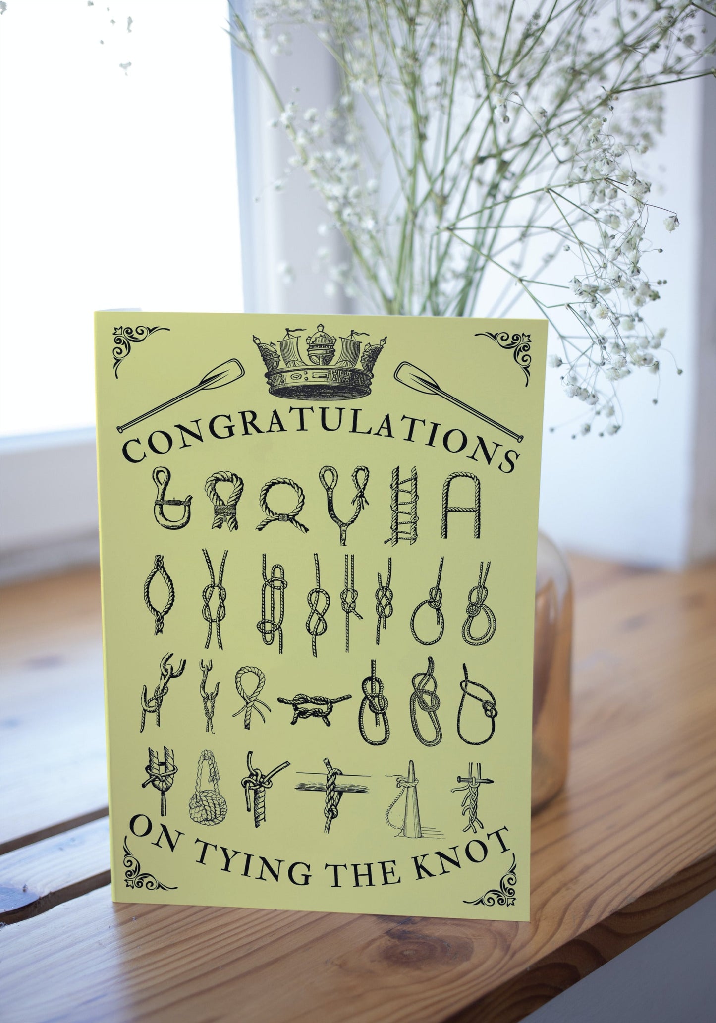 Nautical Wedding Card, Congratulations on Tying the Knot Great Harbour Gifts