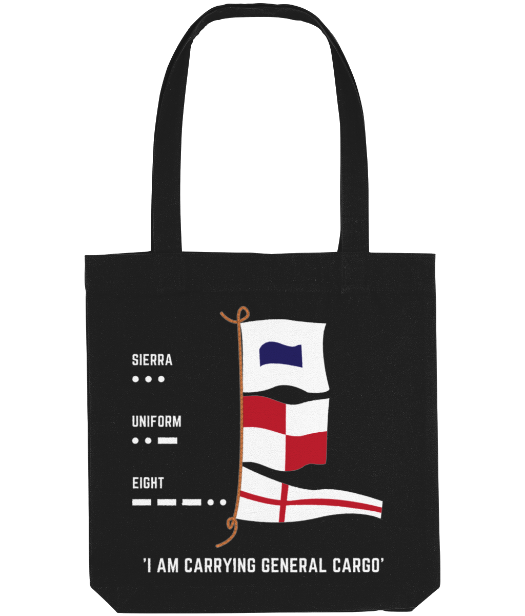 Organic cotton strong tote bag (I am carrying general cargo) Great Harbour Gifts