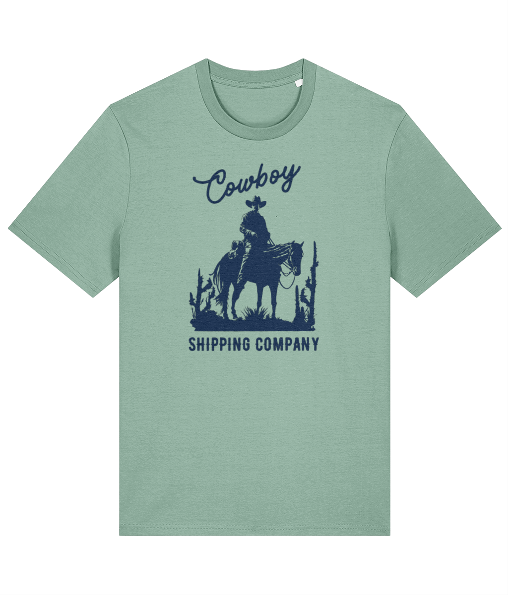 Organic cotton unisex t-shirt (Cowboy Shipping Company) Great Harbour Gifts