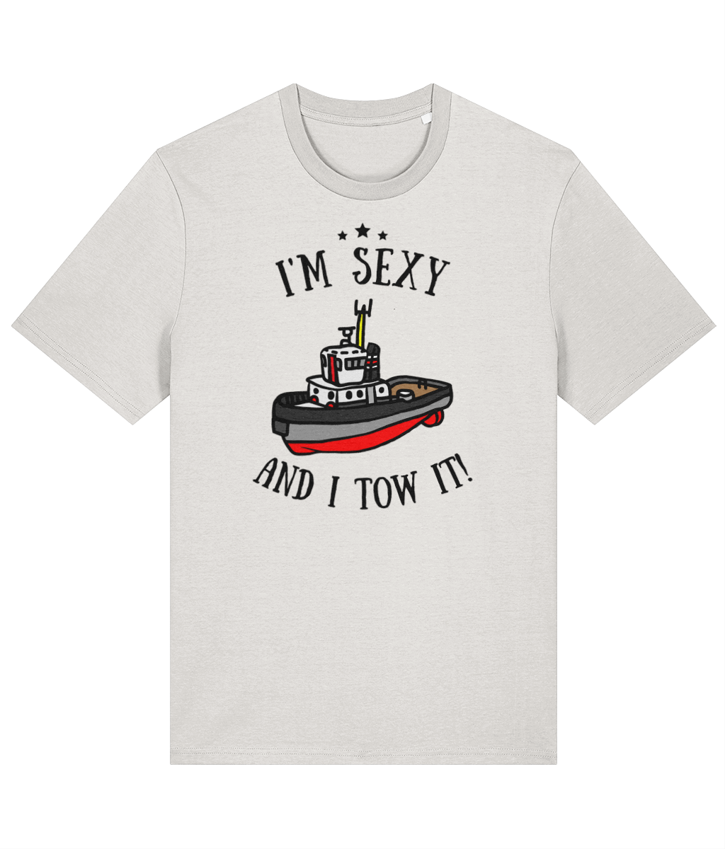 Organic cotton unisex t-shirt (I'm sexy and I tow it!) Great Harbour Gifts