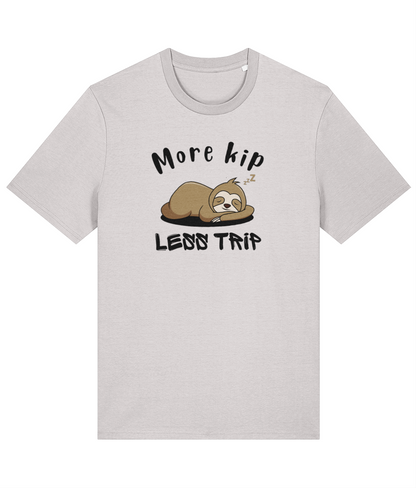 Organic cotton unisex t-shirt (More kip, less trip) Great Harbour Gifts