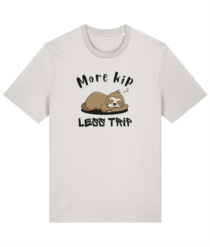 Organic cotton unisex t-shirt (More kip, less trip) Great Harbour Gifts