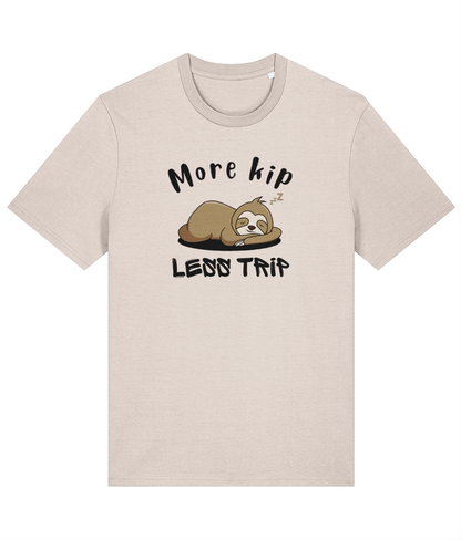 Organic cotton unisex t-shirt (More kip, less trip) Great Harbour Gifts