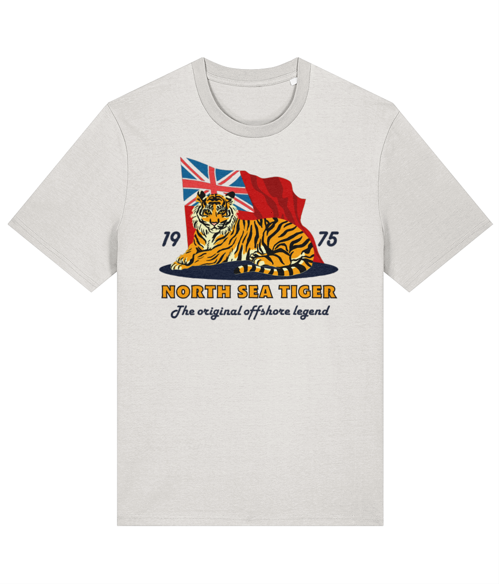 Organic cotton unisex t-shirt (North Sea Tiger) Red ensign Great Harbour Gifts