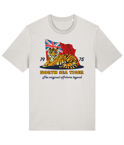 Organic cotton unisex t-shirt (North Sea Tiger) Red ensign Great Harbour Gifts