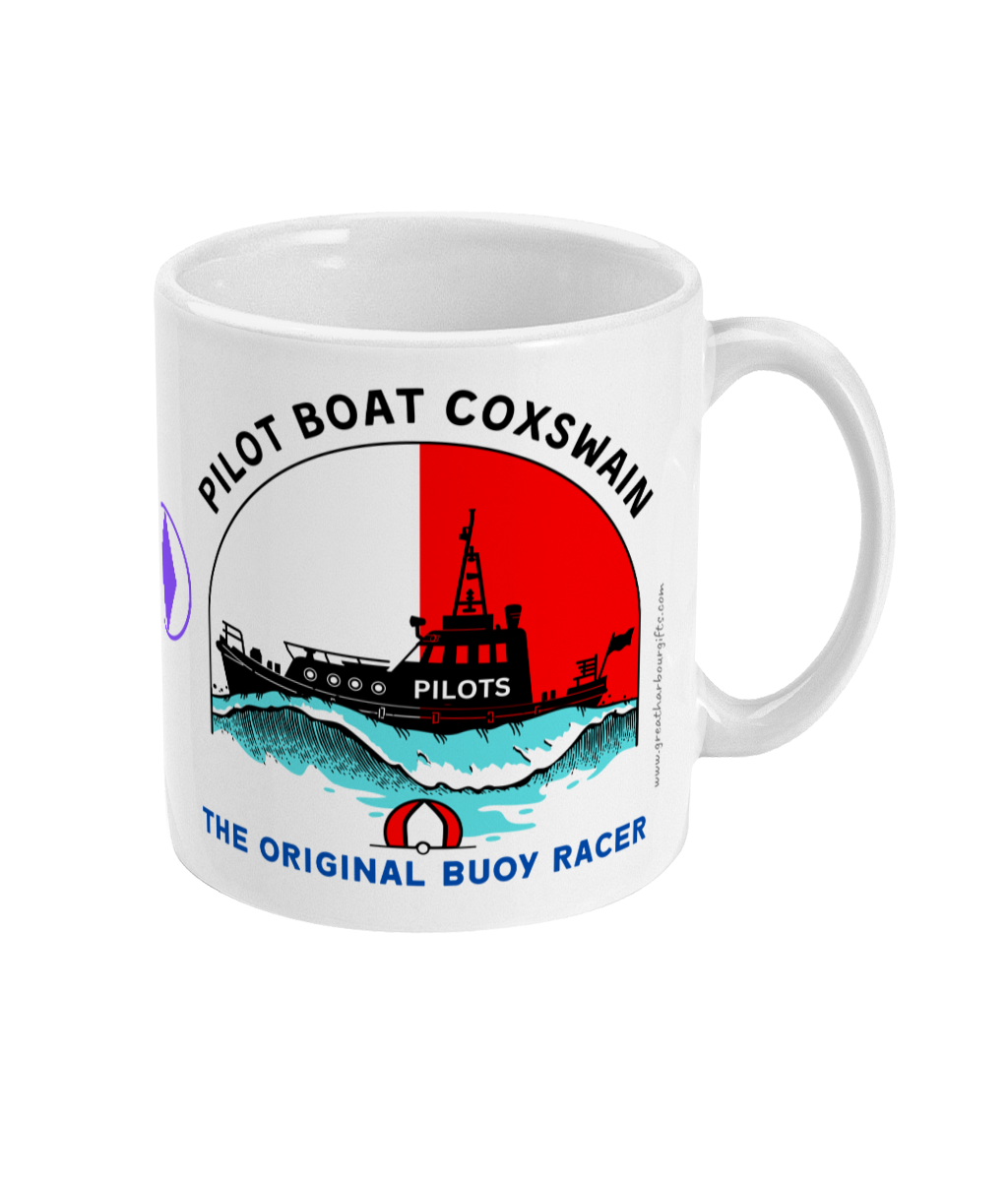 Pilot boat coxswain mug, (The original 'buoy' racer) Great Harbour Gifts