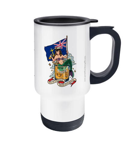 Travel Mug, Royal Fleet Auxiliary (Soul of a mermaid, mouth of a sailor)