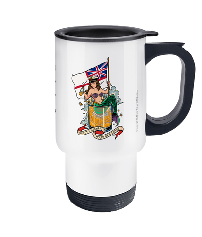 Travel Mug, Royal Navy (Soul of a mermaid, mouth of a sailor)