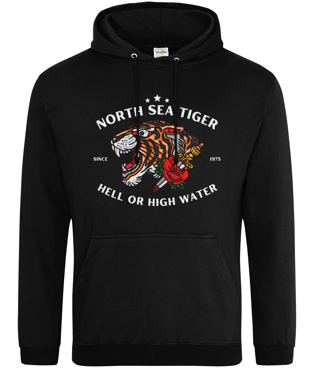 Ring-spun cotton unisex hoodie (North Sea tiger) Great Harbour Gifts