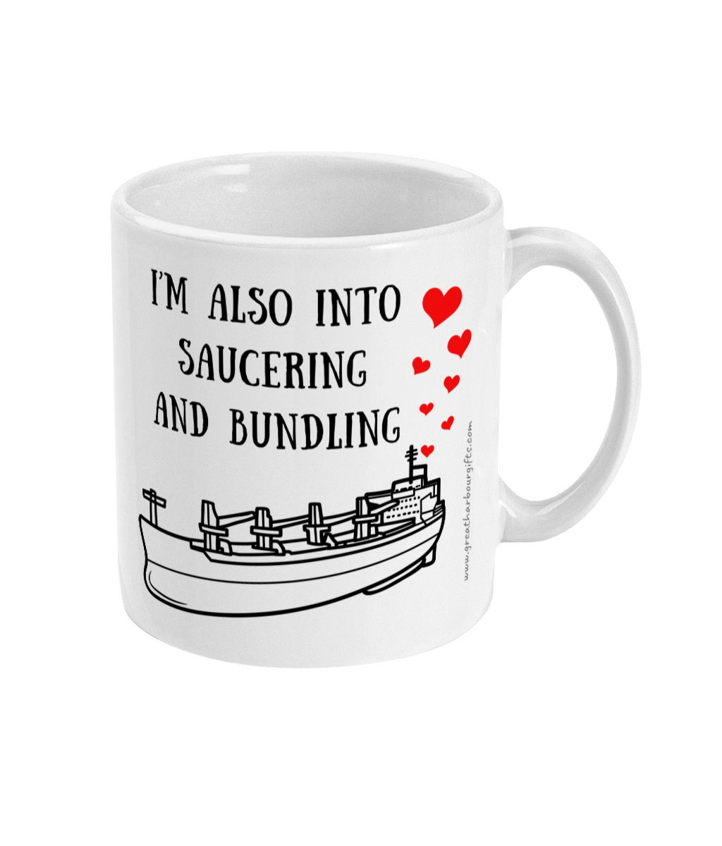 Strapping and lashing, bundling and saucering bulk carrier mug Great Harbour Gifts