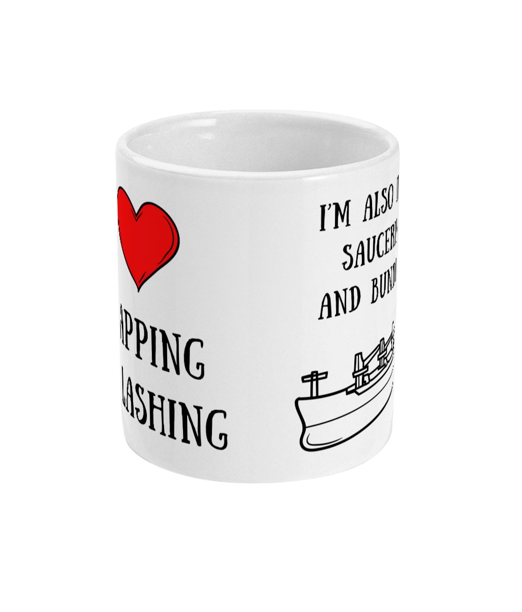 Strapping and lashing, bundling and saucering bulk carrier mug Great Harbour Gifts