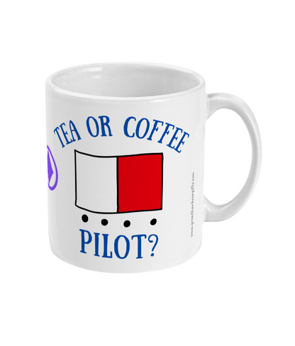 Tea or coffee pilot! Marine pilot mug Great Harbour Gifts