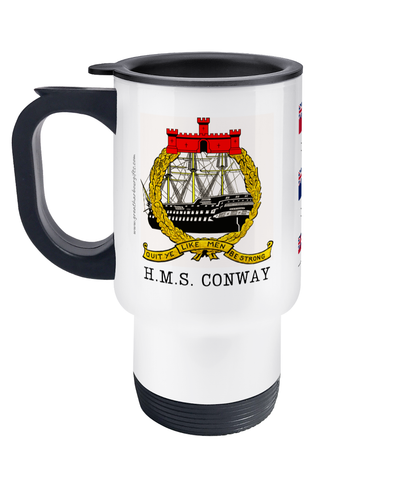 Travel Mug, (HMS CONWAY) training ship Great Harbour Gifts