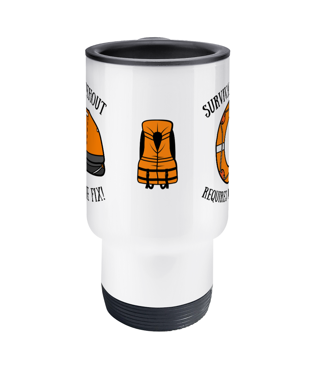 Travel Mug, funny life saving apparatus (LSA) officer Great Harbour Gifts